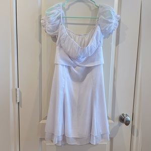 Lucy in the Sky sparkly White Mini Dress✨🪩